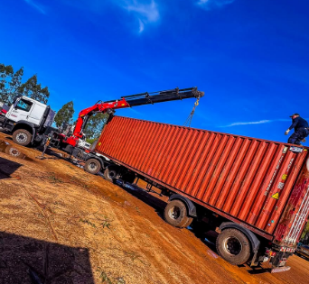 Traslado de contenedores de 40 pies
